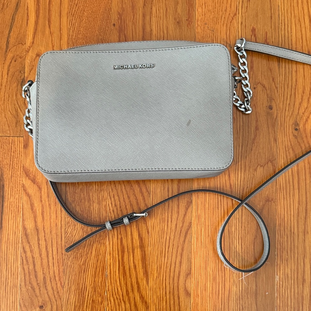 Michael Kors Light Gray Crossbody Bag